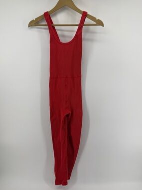 FP Movement by Free People Ribbed Red Jumpsuit size S
